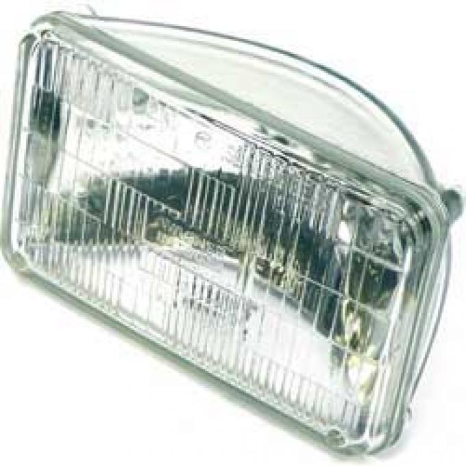 OER Headlamp Sealed Beam, 12 Volt, Low Beam, 4" x 6" (100mm x 165mm), Rectangular, Halogen H4656