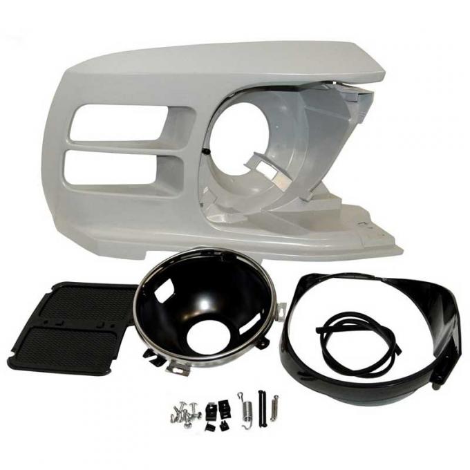 Redline Restomotive® 1970 Ford Mustang (Except Shelby) Right Headlamp Assembly without Molding