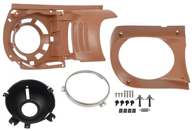 Redline Restomotive® Mustang 64-66 Headlamp Assy - LH LG-10-276/LH