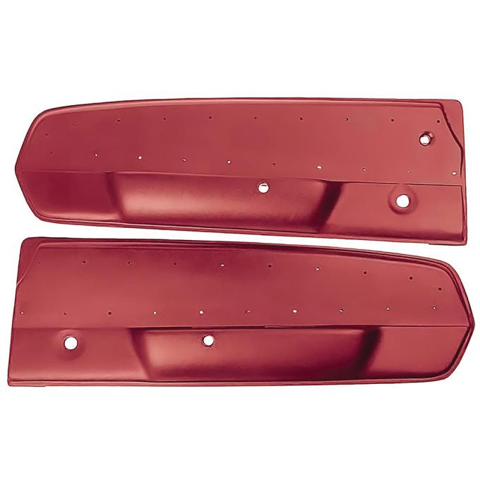 1967 Ford Mustang, Deluxe Door Panels, RH & LH, Pair, Red