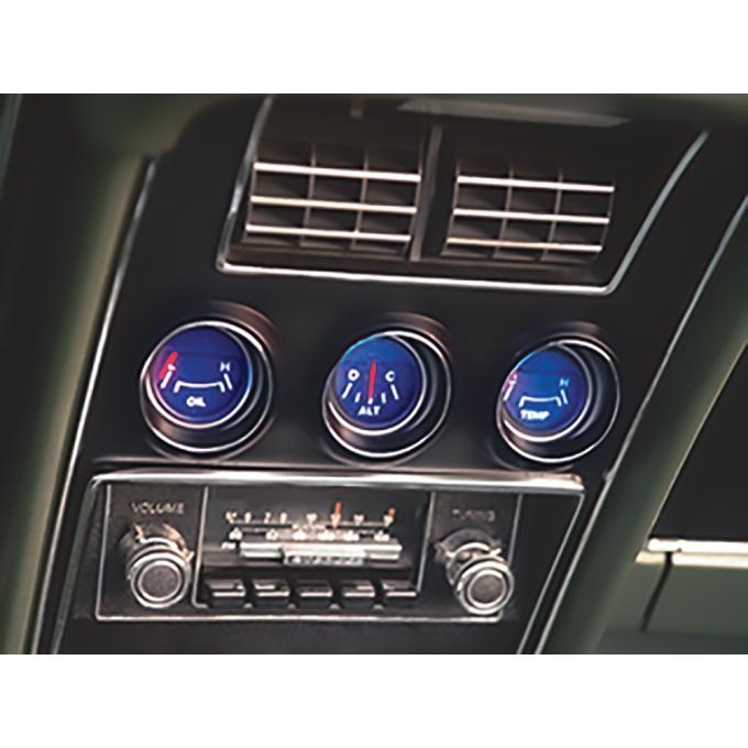 1971-73 Mustang, Auxiliary Cluster LED Bulb Kit, Blue