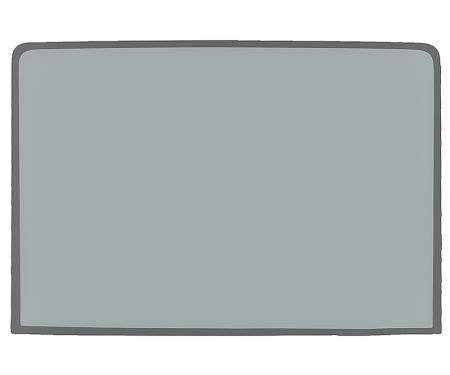 1967-68 Mustang Fastback, Rear Window Glass, Flush Mount, Glue-In, No Molding Needed, Gray Tint