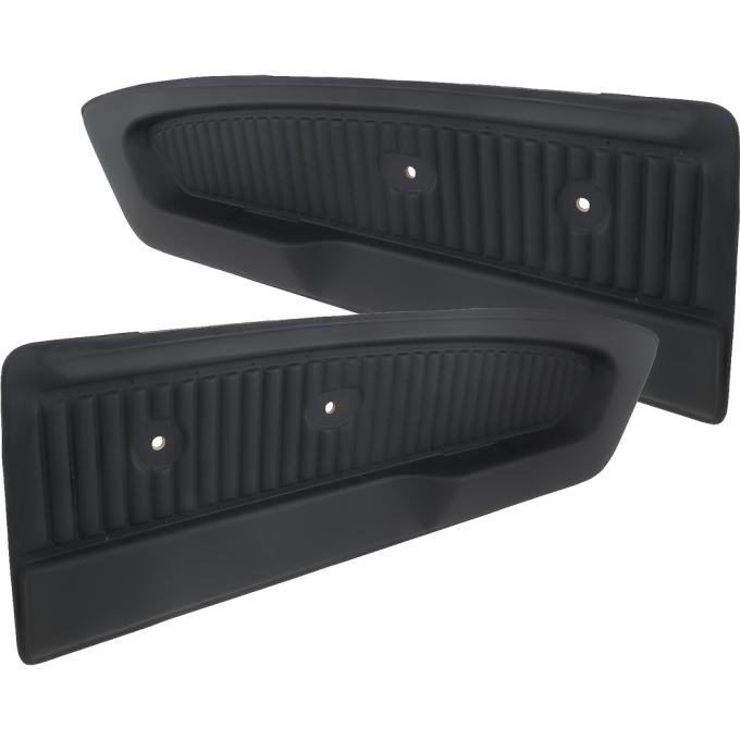 1965-66 Ford Mustang, Deluxe Pony Vinyl Door Panels, Black