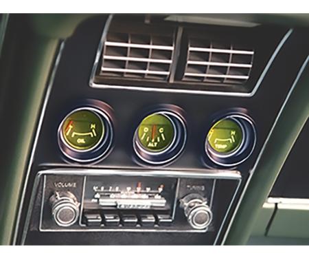 1971-73 Mustang, Auxiliary Cluster LED Bulb Kit, Amber