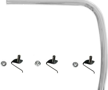 1969-70 Mustang, Quarter Extension Molding, with Hardware, RH, Passenger Side