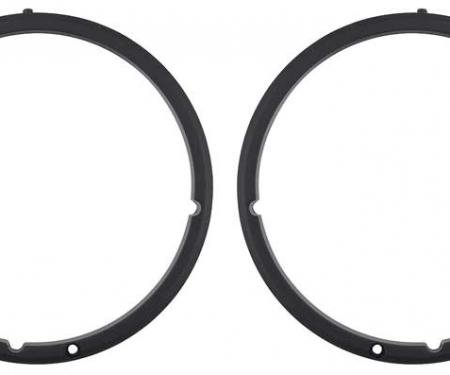 OER 1971-72 Mustang Headlamp Door Bezel Set (pair) 13064N