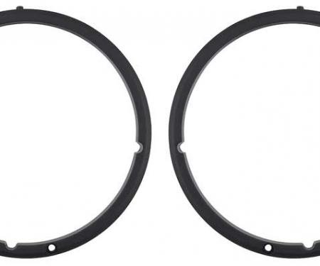 OER 1971-72 Mustang Headlamp Door Bezel Set (pair) 13064N