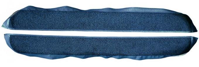 OER 1981-86 Mustang Coupe/Hatchback With Power Locks Door Panel Carpet Inserts - Regatta Blue A413012