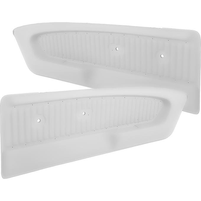 OER 1965-66 Ford Mustang, Deluxe Pony Interior Door Panels, RH & LH, Pair, White 23942410