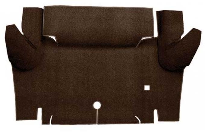 OER 1965-66 Mustang Coupe Loop Trunk Floor Carpet Mat - Dark Brown A4048A30