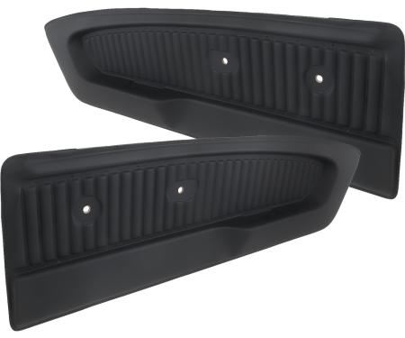1965-66 Ford Mustang, Deluxe Pony Vinyl Door Panels, Black