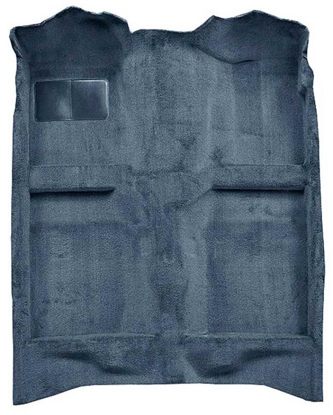 OER 1982-93 Mustang Coupe/Hatchback Passenger Area Cut Pile Carpet with Mass Backing - Blue A4022B62