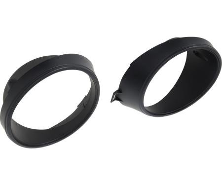 OER 1969 Mustang, Headlight Door Bezels, Inner, LH and RH Sides, Reproduction 13064ER