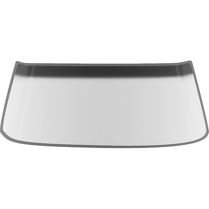 OER 1969-70 Mustang Fastback, Front Windshield Glass, Flush Mount, No Molding Needed, Gray Tint With Dark Gray Shade FM738Y