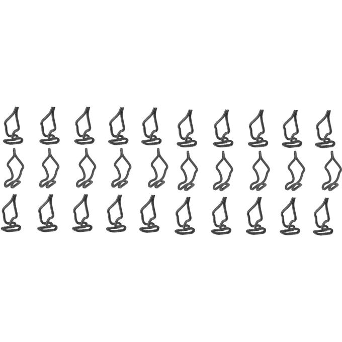 Redline Restomotive® 1960-1978 Ford / Mercury 30 Piece Standard Door Panel Clip Set