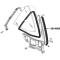OER 1965-68 Ford Mustang, Mercury Cougar Coupe, Quarter Window Vertical Weatherstrip, Pair 30146AB