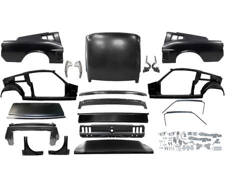 OER 1968 Ford Mustang, Coupe to Fastback Sheet Metal Conversion, w/o Marker Light Indent Kit *FM1968B
