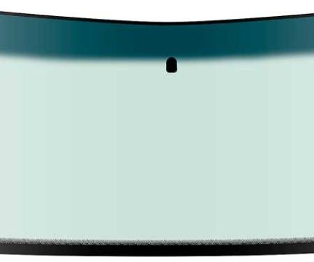 OER 1979-93 Mustang Notchback, Hatchback, Front Windshield Glass, Light Green Tint, w/ Blue Shaded Band, w/ Mirror Bracket DW1095