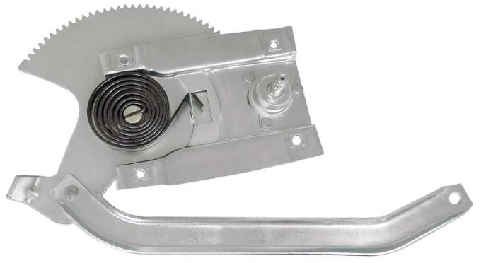 1965-66 Mustang, Door Window Regulator, with Screw-on Style Window Handle, Passenger Side