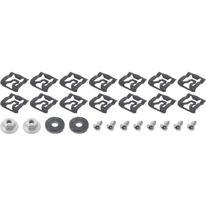 1966-68 Mustang Convertible 24 Piece Windshield Molding Clip Kit