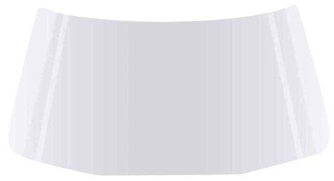 OER 1971-73 Mustang, Cougar, Front Windshield Glass, Clear, Coupe/Convertible, 03100L