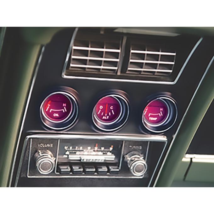 1971-73 Mustang, Auxiliary Cluster LED Bulb Kit, Red