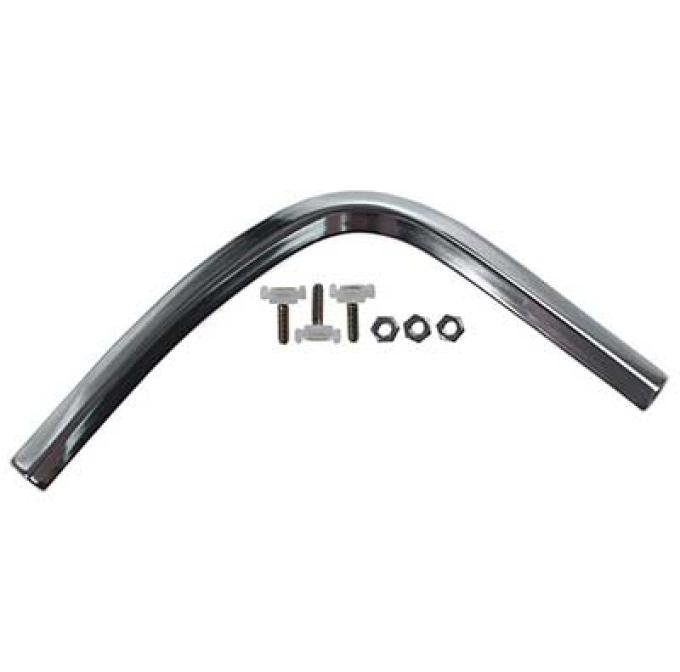 OER 1967-68 Mustang, Quarter Panel Extension Molding, LH Driver Side, Coupe or Convertible, with Hardware 29078D