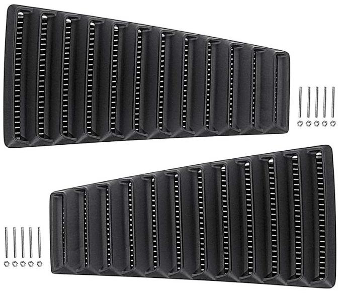 OER 1967-68 Mustang Fastback, Exterior Quarter Vent Assemblies, with Hardware 278C02A