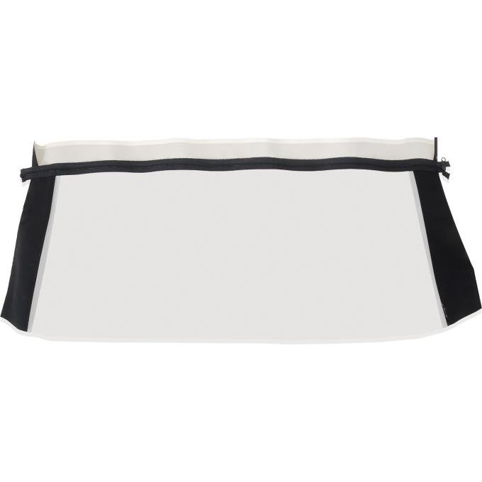 1964-66 Mustang, OE Style Plastic Rear Window, For Convertible Top, Vinyl, Ford White