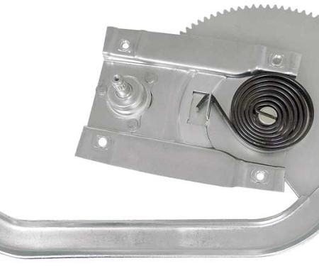 OER 1965-66 Mustang, Door Window Regulator, with Screw-on Style Window Handle, LH, Driver Side 23202C