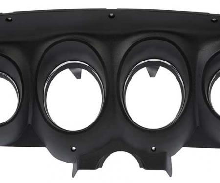 OER 1969 Mustang Dash Instrument Bezel - Black Textured Pebble Grain Finish 10838P