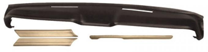 OER 1967-68 Mustang Dash Pad Set - Parchment with Black Dash *DPK6