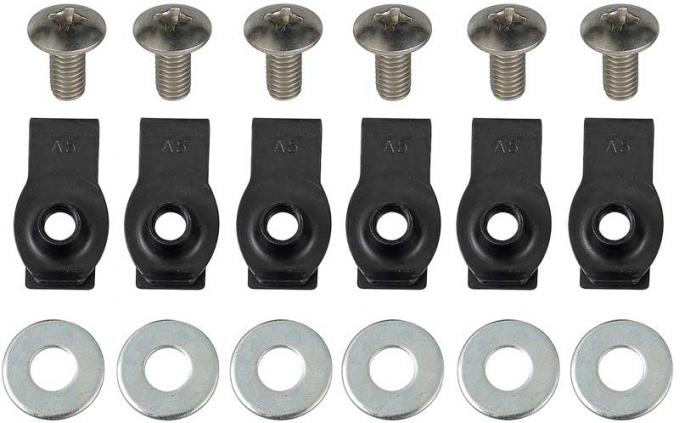 OER 1971-72 Mustang Bumper Bolt Mounting Kit - Front (18pcs) HK46