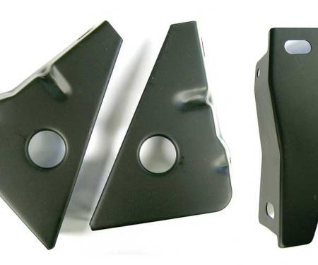 OER 1967-68 Mustang Stone Deflector Brackets 3 piece set 17747B