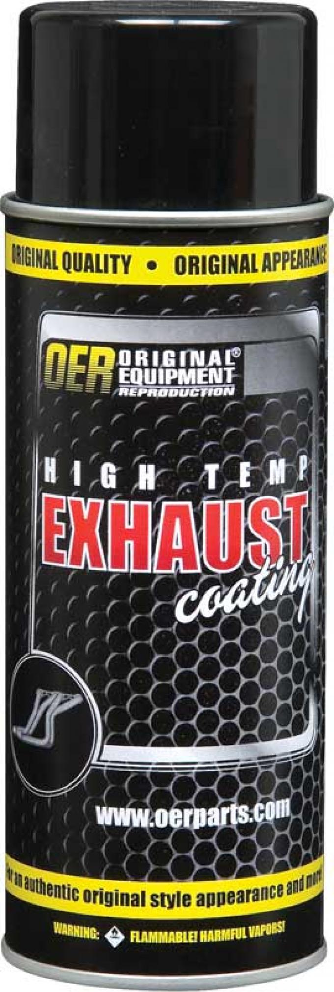 OER Black Hi-Temp Exhaust Coating 16 Oz Aerosol Can K89556