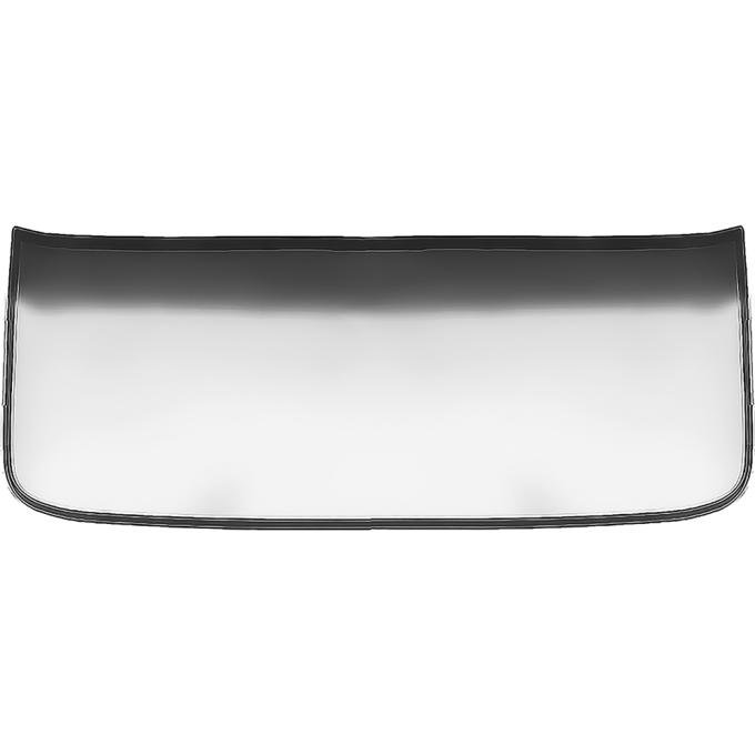 OER 1964-68 Ford Mustang, Front Windshield Glass, Flush Mount, No Molding Needed, Gray Tint With Dark Gray Shade FM654Y