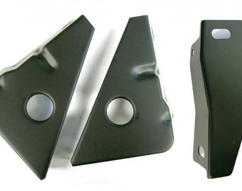 OER 1967-68 Mustang Stone Deflector Brackets 3 piece set 17747B