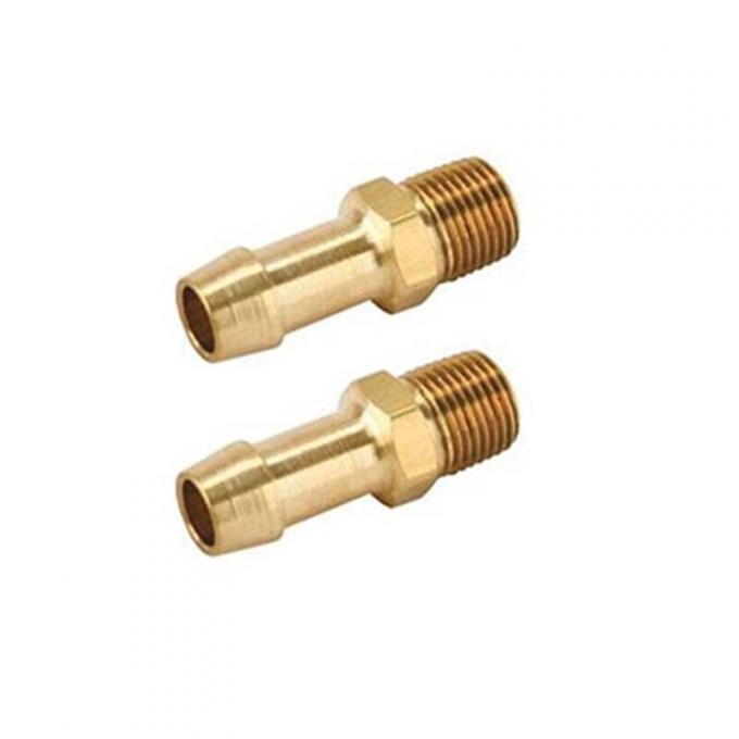 OER 1964-73 Brass Radiator Fitting , for Transmission Cooler Lines , Pair HK705