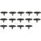 1983-93 Ford, Hood Insulator Pad Clip Set, 14 Pieces