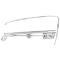 1967-68 Mustang Fastback, Door Window Frame Set, Drivers Side