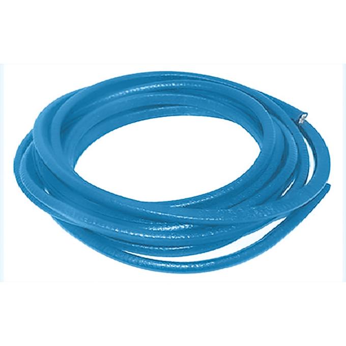 Door Jamb Vinyl Windlace, Bright Blue, Snap On Double Lip Style, 20 Foot Roll