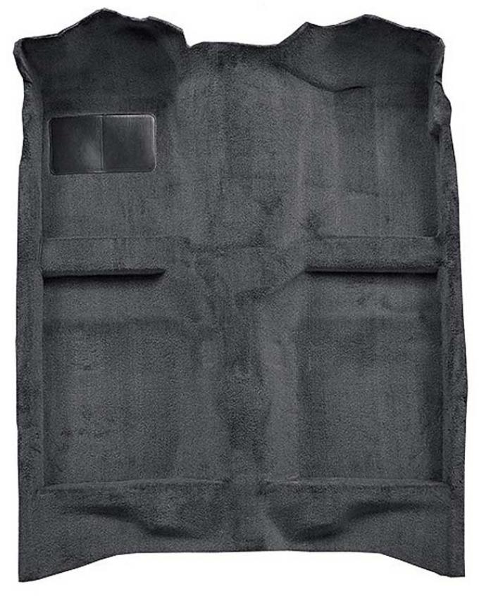 OER 1982-93 Mustang Coupe/Hatchback Passenger Area Cut Pile Carpet with Mass Backing - Dark Gray A4022B47