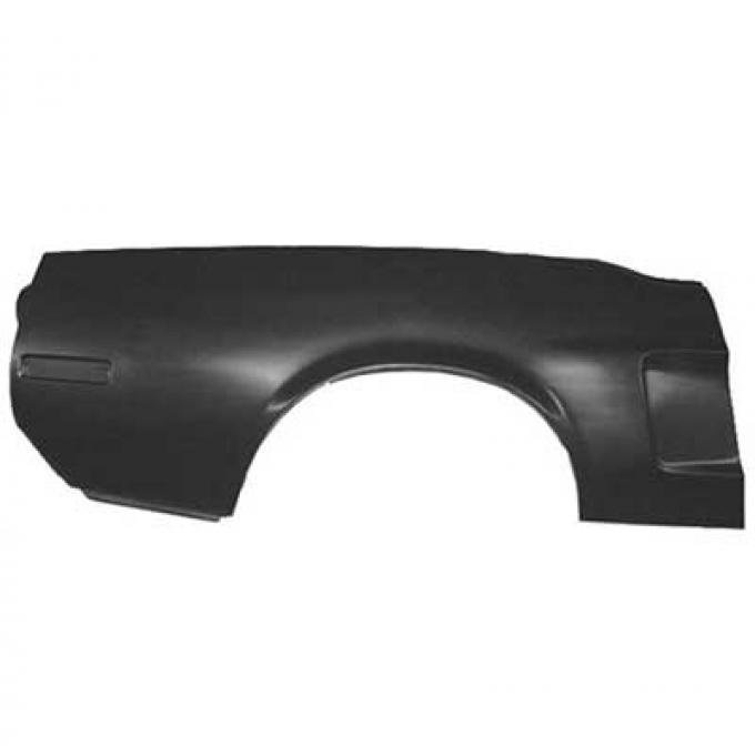 Redline Restomotive® 1968 Ford Mustang Convertible Right Hand Full Quarter Panel with Side Marker Indent (Early 68)