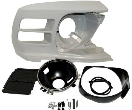 Redline Restomotive® 1970 Ford Mustang (Except Shelby) Right Headlamp Assembly without Molding