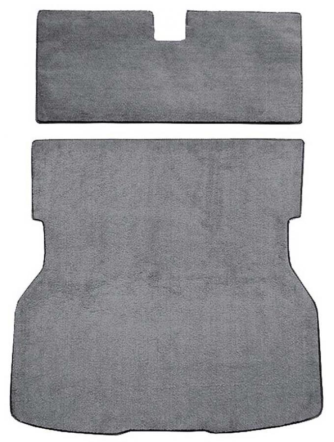 OER 1979-82 Mustang Rear Cargo Area Cut Pile Carpet Set with Mass Backing - Medium Gray A4021B25