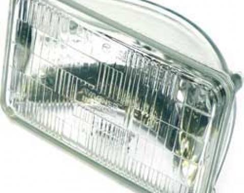 OER Headlamp Sealed Beam, 12 Volt, Low Beam, 4" x 6" (100mm x 165mm), Rectangular, Halogen H4656