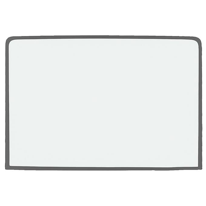 OER 1967-68 Mustang Fastback, Rear Window Glass, Flush Mount, Glue-In, No Molding Needed, Clear FM3754C