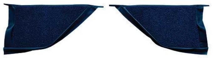 OER 1965-68 Mustang Coupe Loop Carpet Kick Panel Inserts - Dark Blue A4070A12