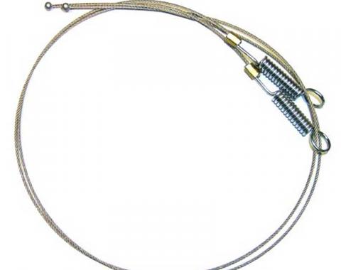 OER 1965-68 Mustang Convertible Top Side Cables - Late 1965 (Spring Type) 52806B