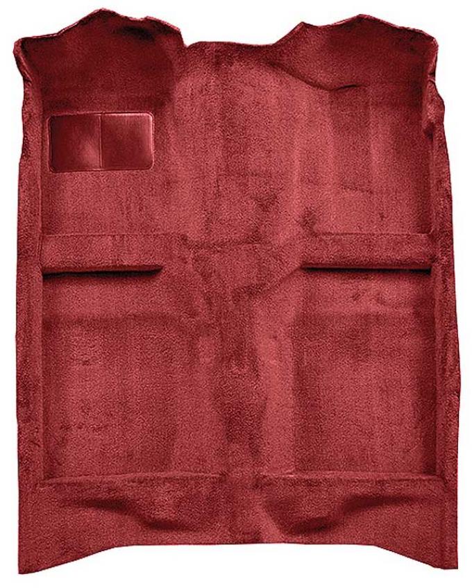 OER 1982-93 Mustang Coupe/Hatchback Passenger Area Cut Pile Floor Carpet - Red A4022A02